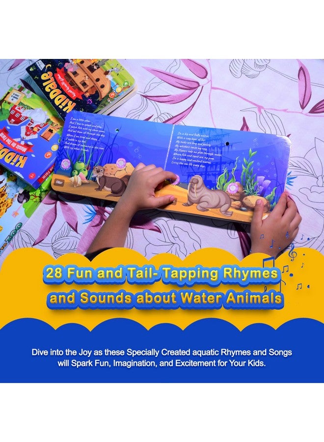 Kiddale 2-Pack Ripple In The Water And Hindi Nursery Rhyme Musical Interactive Sound Books, Multicolor for kids - Image 5