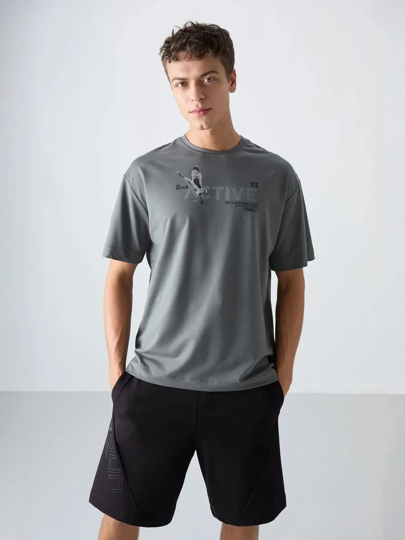 تومي لايف TOMMY Oversized Printed Crew Neck T-Shirt