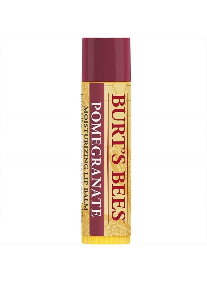 Burt's Bees بلسم شفاه مرطب بزيت الرمان، 0.15 أونصة (عبوة من 6) - Image 1