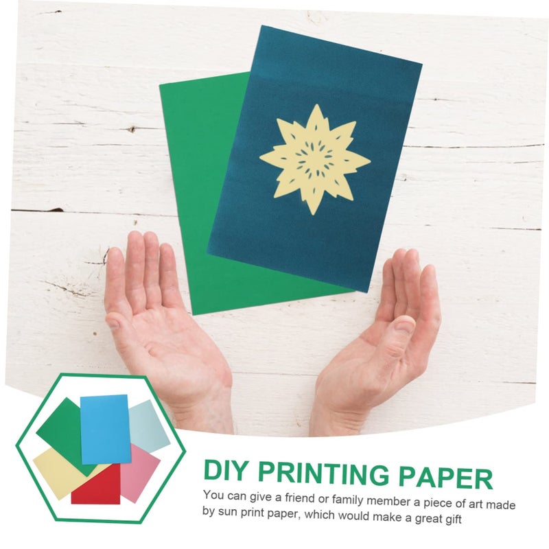 28 Sheets Cyanotype Paper For Sun Printing Art Crafts And DIY Activities - Image 4