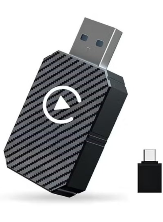 2025 Upgraded Wireless CarPlay Adapter – Converts Wired CarPlay to Wireless, Plug and Play, Compatible with 2016 Cars & iPhone iOS 12+, Black - Image 1