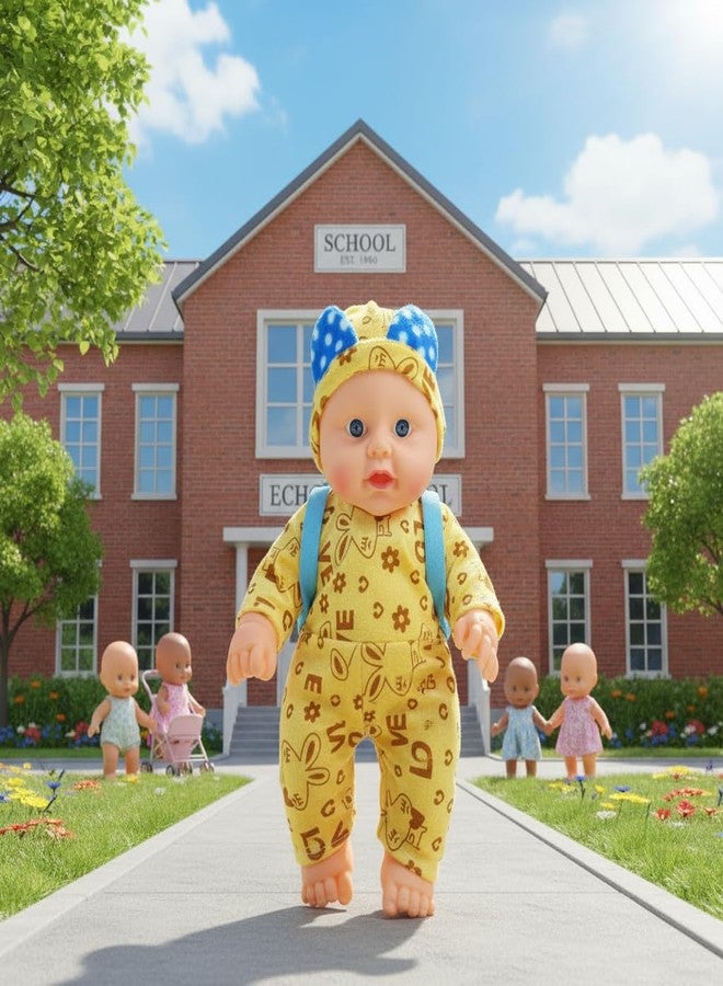 Ladli Realistic Baby Boy Doll Toddler Dolls That Look Real PVC Babies with Clothes (Yellow) - Image 1