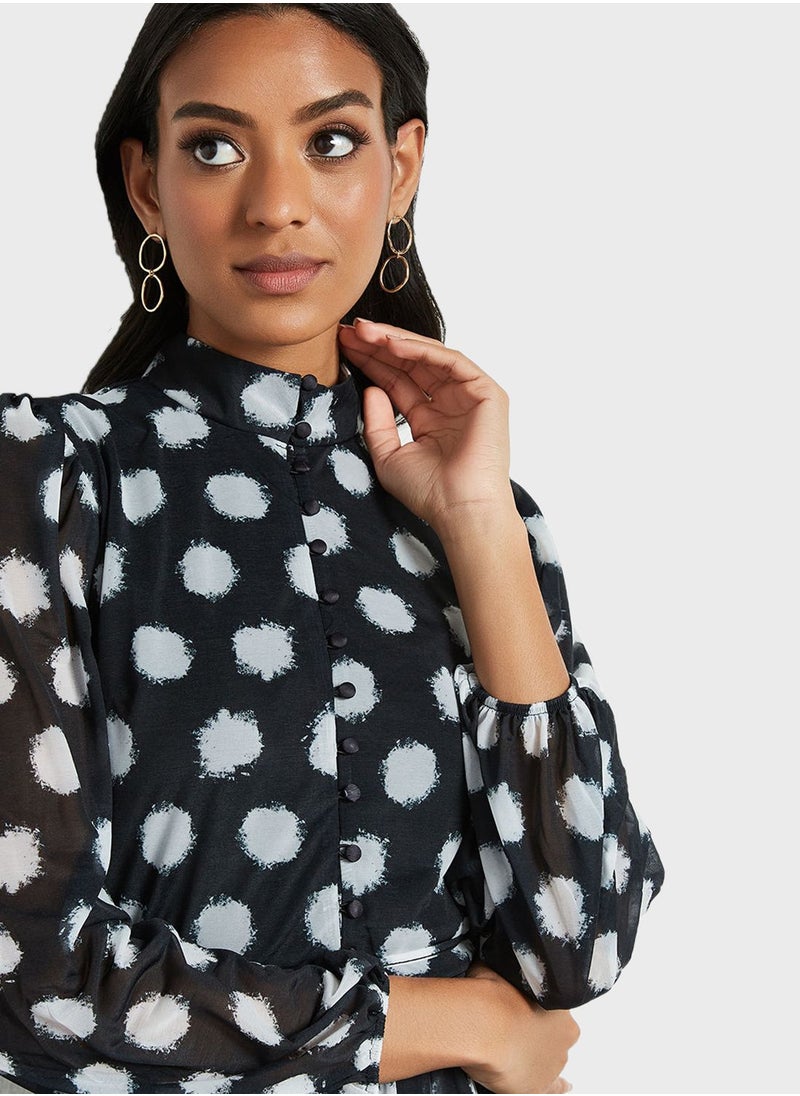 SIVVI for HANIYA - Printed Shift Dress - Image 1