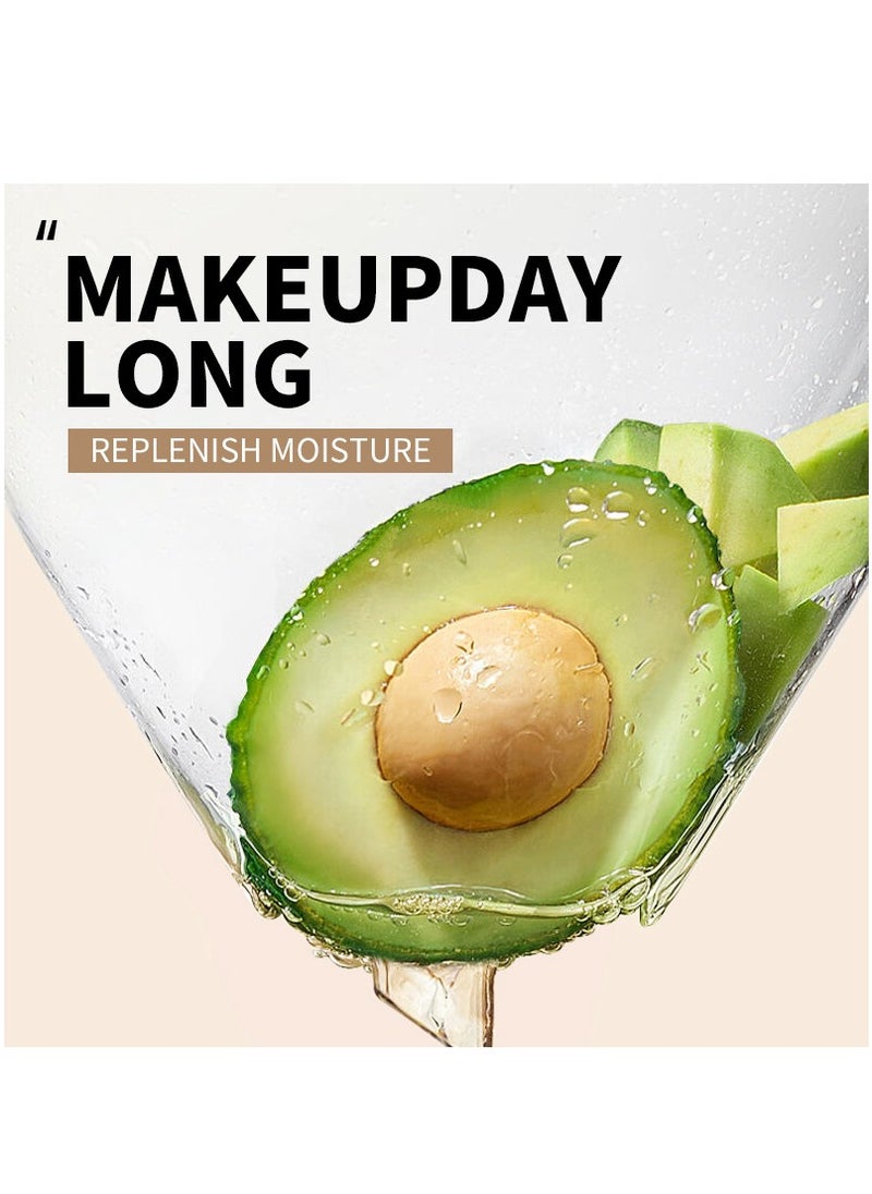 Zozu Setting Loose PowderMatte CoverageBase MakeupLong LastingOil ControlAnti-fatigue PowderAvocado Formula  - Image 3