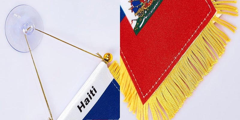 WXTWK National car window hanging flag (Haiti) - Image 3