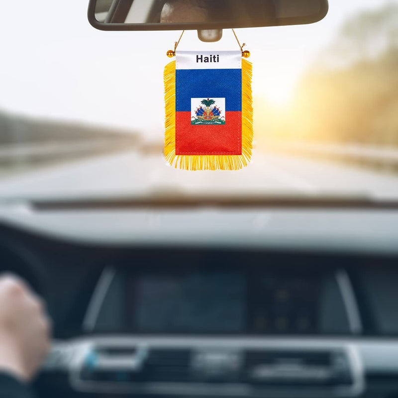 WXTWK National car window hanging flag (Haiti) - Image 5