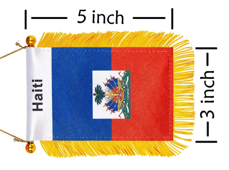 WXTWK National car window hanging flag (Haiti) - Image 2