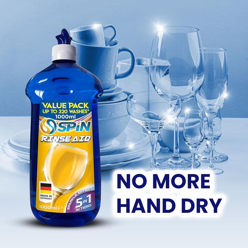 OSPIN SPIN Dishwasher Rinse Aid XXL 1000ml - Image 5