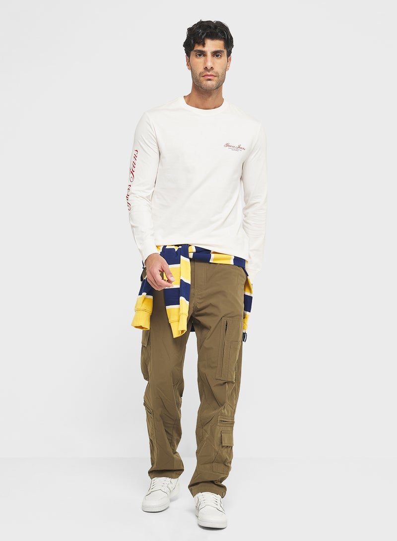 GUESS Casual Crew Neck T-Shirt - Image 4