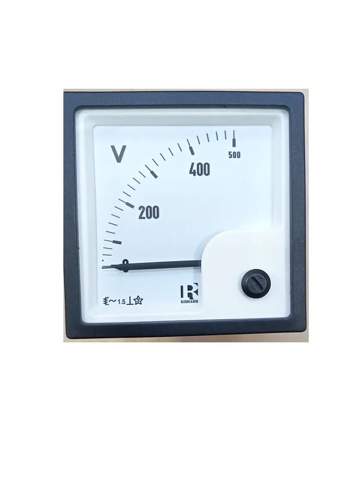 AC Analogue Panel Voltmeter 96x96 - Direct Type - ERI96VD - Image 1
