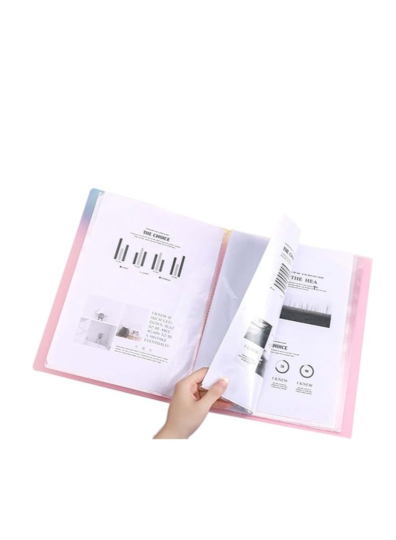 MODEST Display Book 30 Pocket BLUE Lets you organize your papers, files and documents easily Ultra-thin and non-sticking design for easy usability Compatible paper size is A4  - Image 3