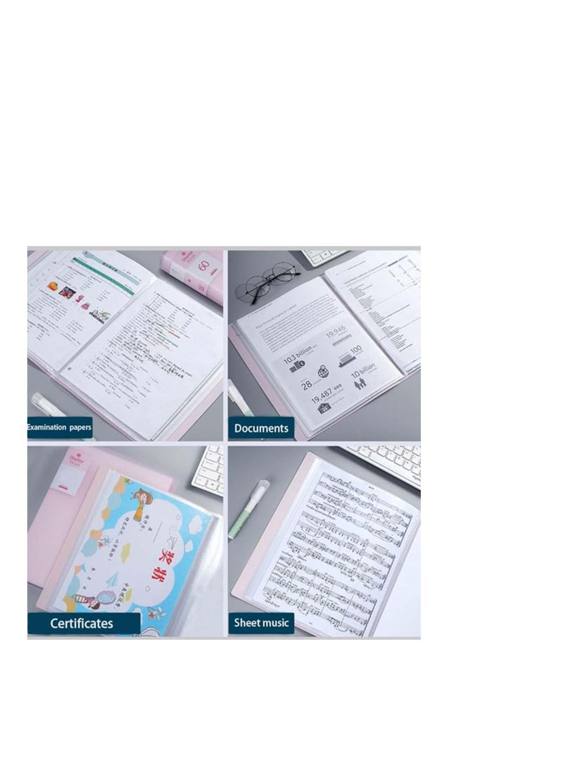 MODEST Display Book 30 Pocket BLUE Lets you organize your papers, files and documents easily Ultra-thin and non-sticking design for easy usability Compatible paper size is A4  - Image 5