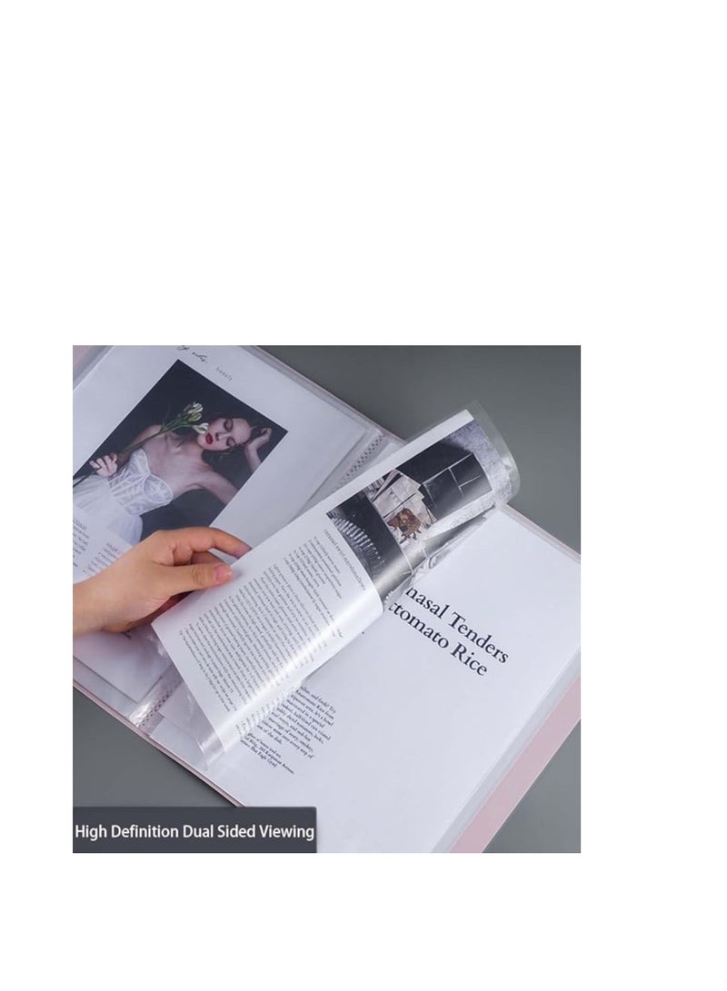 MODEST Display Book 30 Pocket BLUE Lets you organize your papers, files and documents easily Ultra-thin and non-sticking design for easy usability Compatible paper size is A4  - Image 4