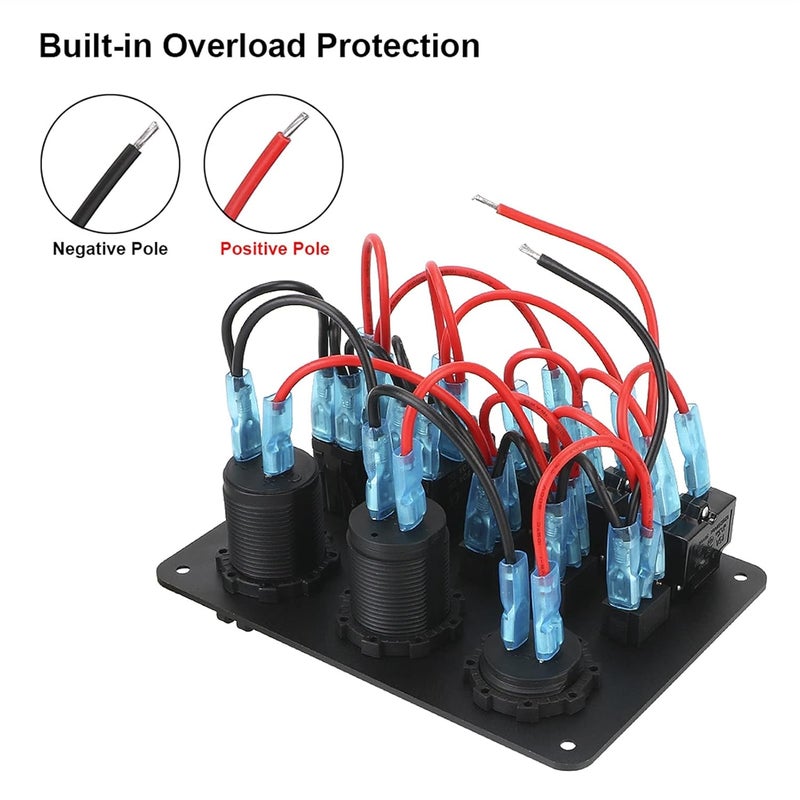 Wivplex Dual USB Ports Rocker Switch Panel - Image 4