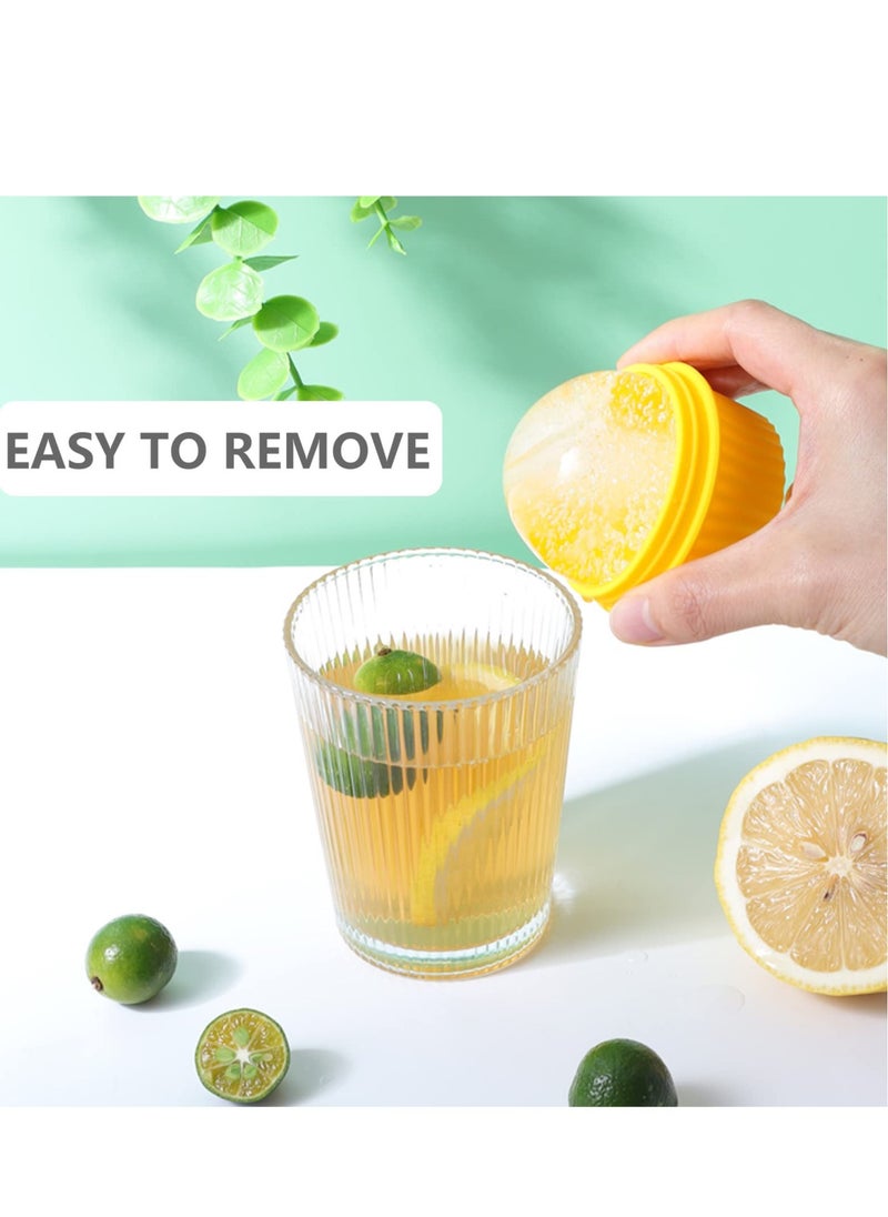 Excefore - Round Ice Cube Moulds, 3Pcs Ice Ball Maker Mould, Sphere Ice Cube Mould for Whiskey, Cocktails, Coffee and Juice, Reusable Sphere Ice Tray for Cocktail, Bourbon, Scotch - Image 1