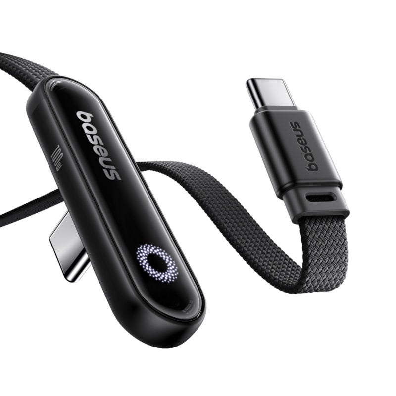 Baseus MVP 3 Fast Charging Cable USB-C to USB-C 100W 1m Cosmic Black - Image 3