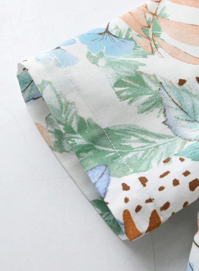 Take Two  All Over Floral Print Short Sleeve Shirt for Men | Best Price UAE