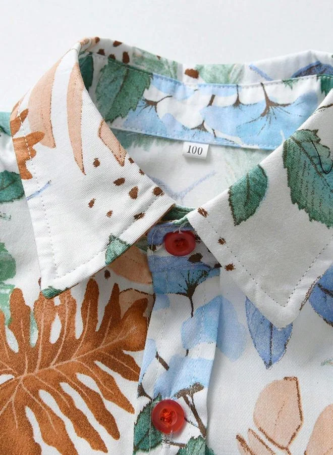 Take Two  All Over Floral Print Short Sleeve Shirt for Men | Best Price UAE