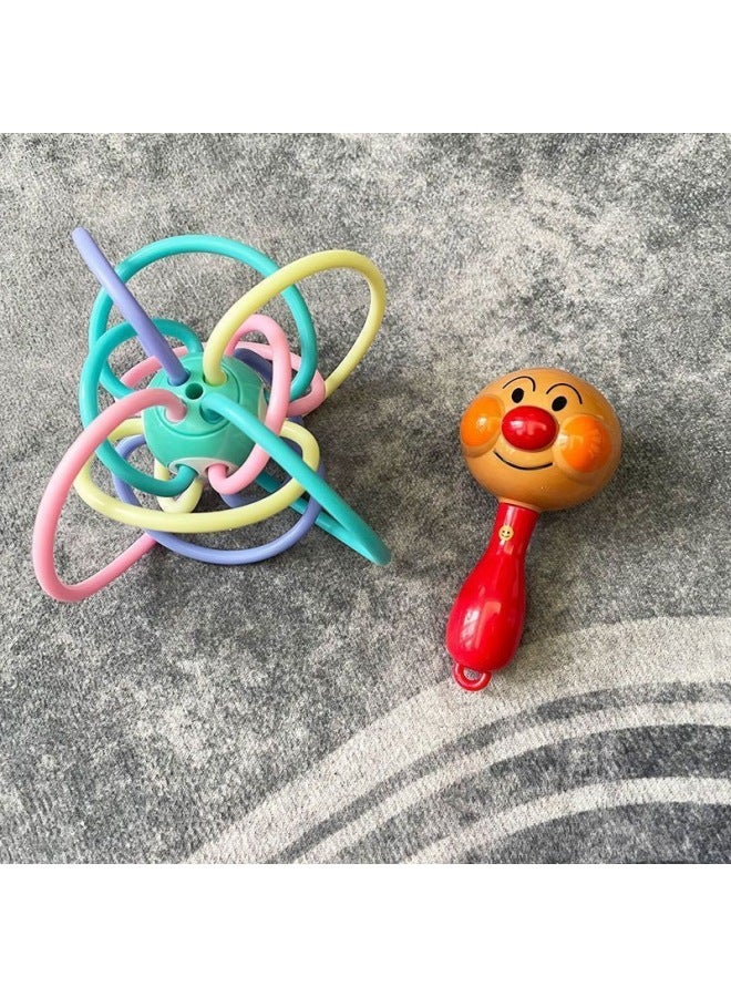 Bread Superman Newborn Baby Hand Rattle Sand Hammer Rattle-Month Grasping Toy For Toddlers-Colour:❤Sand Hammer [1 Piece]❤ - Image 5