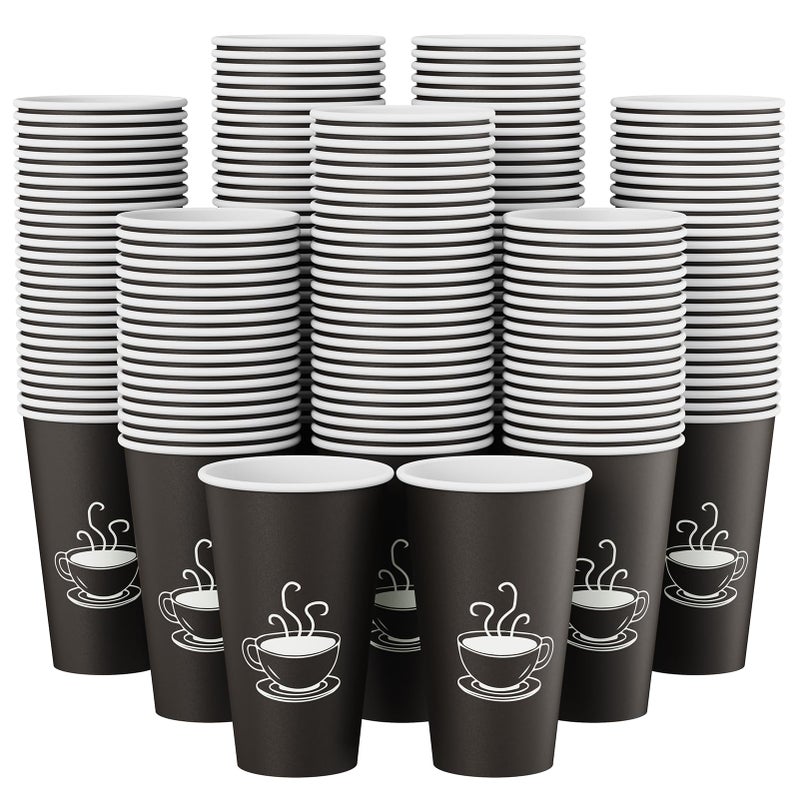 TV TOPVALUE 16 oz Paper Coffee cups 210 Count Disposable Drinking Cups for Parties Office Use and Everyday Needs - Image 2