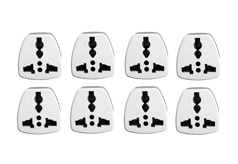Click to buy (8-Pieces) Universal travel Plug Adapter, AU, UK, EU to US AC Power Plugs Adapter, 3 Pin Travel Wall Plug Converter - WhiteClick to buy (8-Pieces) Universal travel Plug Adapter, AU, UK, EU to US AC Power Plugs Adapter, 3 Pin Travel Wall Plug Converter - WhiteClick to buy (8-Pieces) Universal travel Plug Adapter, AU, UK, EU to US AC Power Plugs Adapter, 3 Pin Travel Wall Plug Converter - WhiteClick to buy (8-Pieces) Universal travel Plug Adapter, AU, UK, EU to US AC Power Plugs Adapter, 3 Pin Travel Wall Plug Converter - White - Image 1