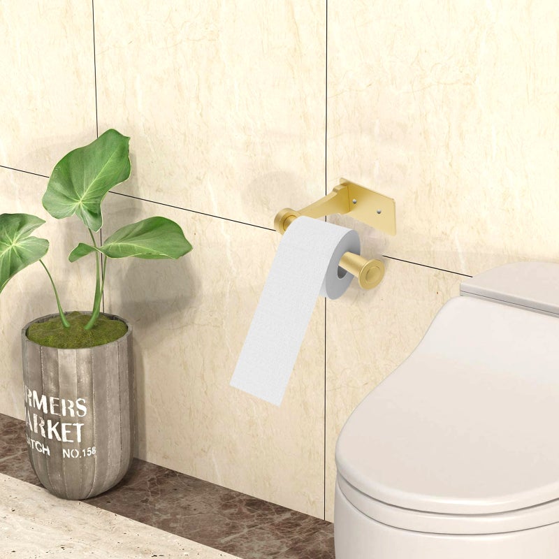 🚽 حامل ورق مرحاض مثبت على الحائط بتصميم لاصق لتوفير المساحة - Image 2
