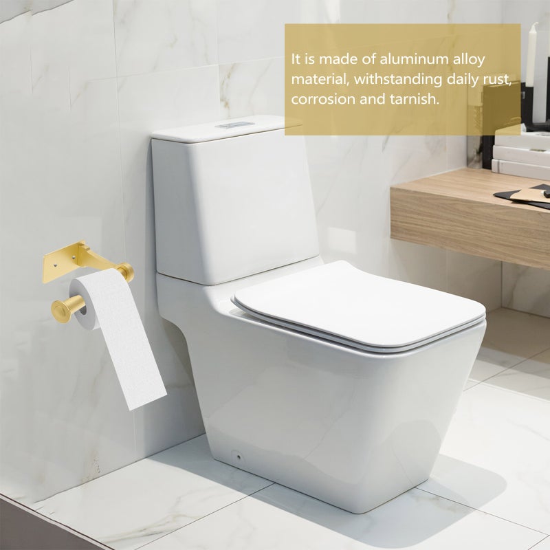 🚽 حامل ورق مرحاض مثبت على الحائط بتصميم لاصق لتوفير المساحة - Image 4