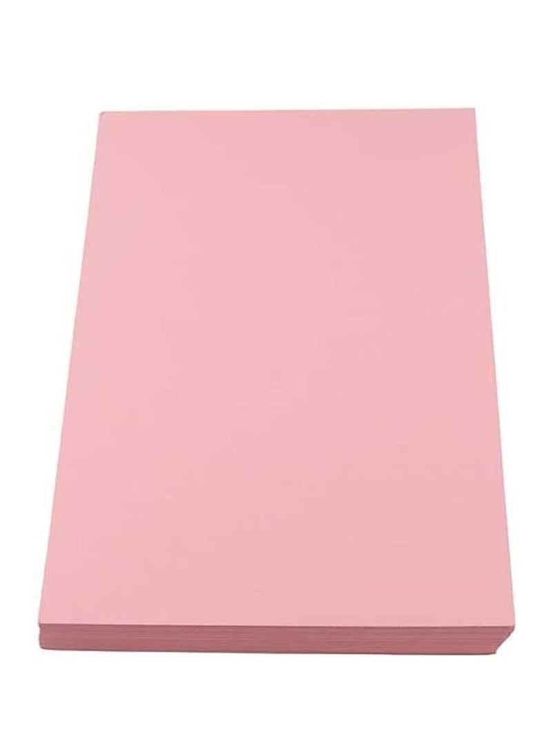 100-Piece A4 Size Bristol Card Pink 240gsm Thickness - Image 1