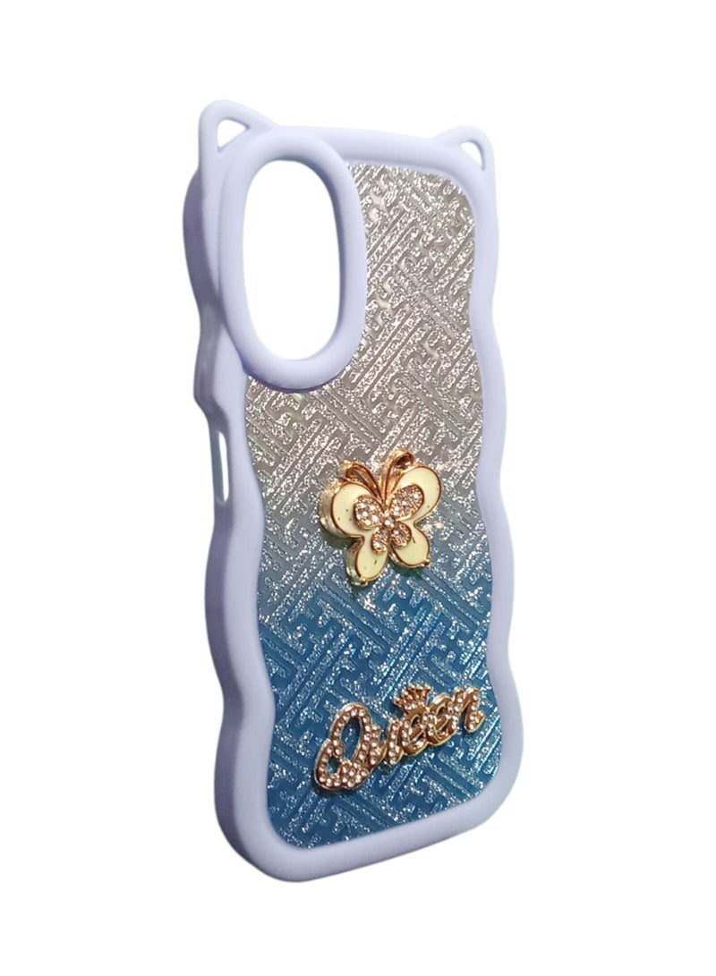 Plastic Back Cover For Oppo a38 4G Multi Color - Image 3