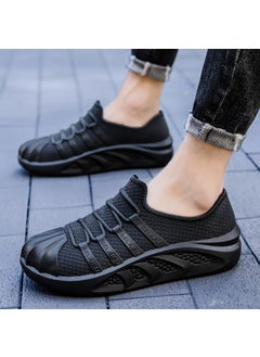 Generic New Mens Sports Rain Shoes Low-Cut Fashion Warm Liner Solid Color Winter Black [single shoes]] 