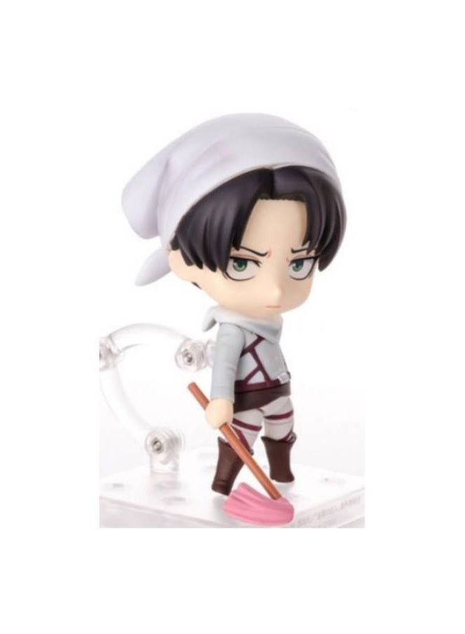Attack on Titan Levi Ackerman Action Model - 10cm Detailed PVC Figure, "Humanity's Strongest Soldier" Anime Collectible for Fans, Desktop Display & Gift ﻿ - Image 1