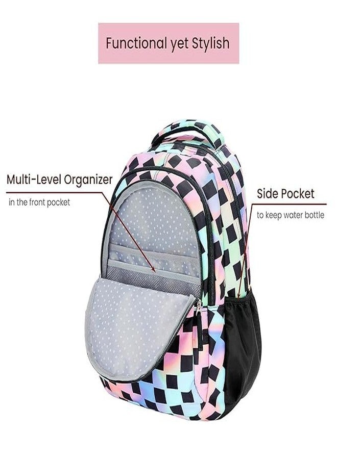 TRUE HUMAN Tiny Teen Lightweight School/Casual/Tuition/Travel 30 L School Backpacks For Girls, Kids (CROMI) - Image 2