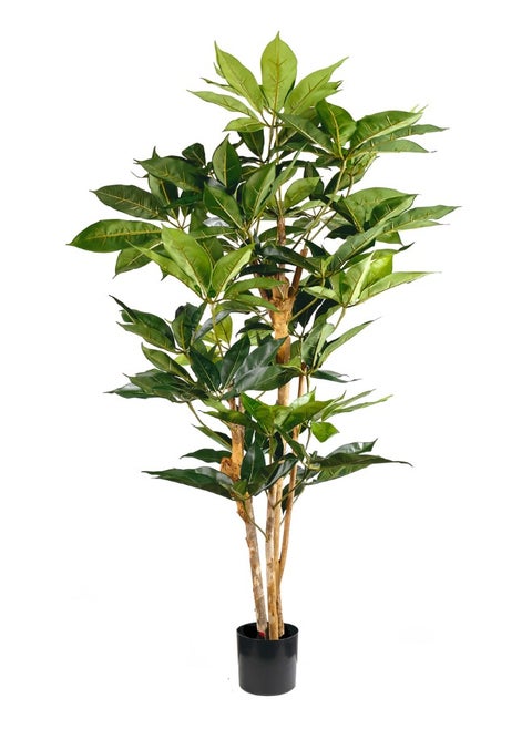 Gulf Flowers 121cm Artificial Schefflera Tree with Real Trunk