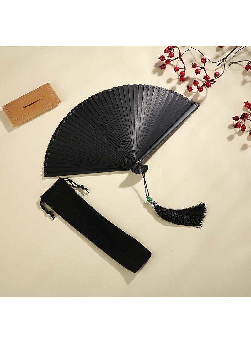 general 18cm Bamboo Fan Mini Fan Folding Fan Dance Fan Exquisite Craft Gift Fan
