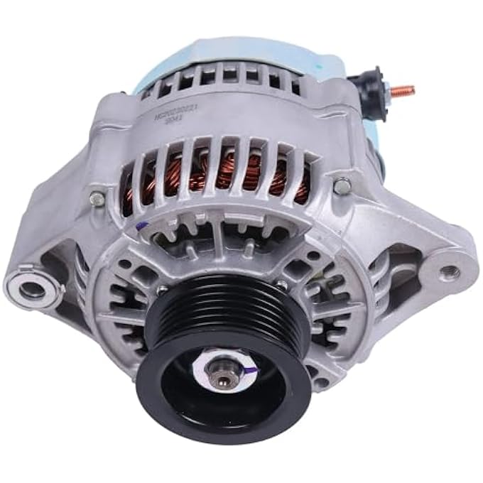YIHETOP 12V Alternator 1J757-64010 1J757-64012 1J757-64013 Compatible for Kubota SVL75 SVL75-2C SVL90 SVL90-2C SVL90-2 SVL90C SVL75-2 - Image 1