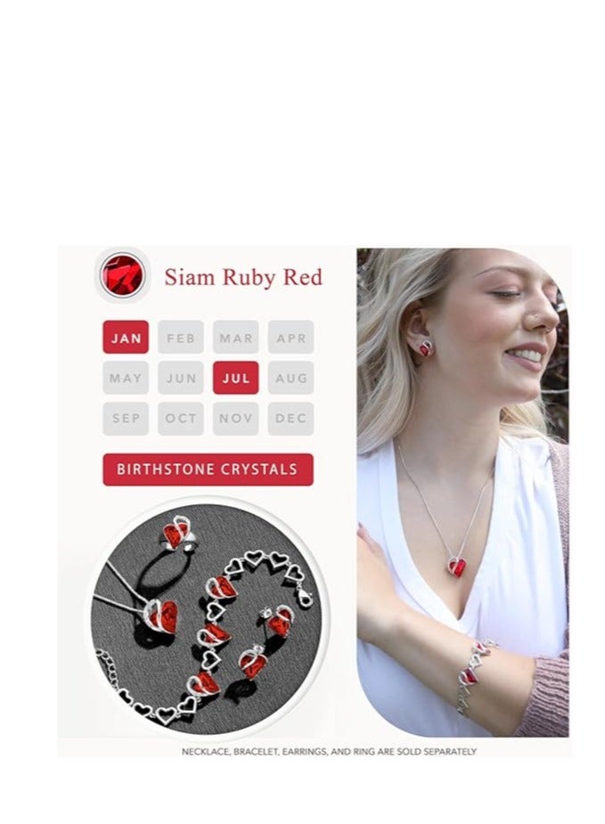 Love necklace, silver pendant necklace with gift box for women  - Image 4