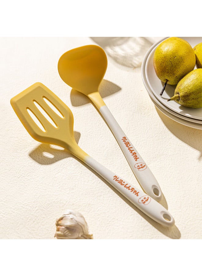 MDZF SWEET HOME Modern Housewife [crayon Shin-chan] Silicone Spatula Household Stir-fry Soup Spoon Non-stick Pan Shovel Special Kitchen Utensils Silicone Soup Spoon  - Image 2