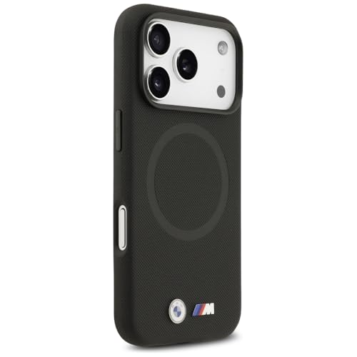 CG MOBILE حافظة هاتف CG MOBILE BMW [مرخصة رسمياً]، مصممة لجهاز iPhone 17 Pro Max | متوافقة مع Mag-Safe | مجموعة M | حافظة جلدية PU مغلفة بالكامل مع شعارات معدنية - أسود - Image 3