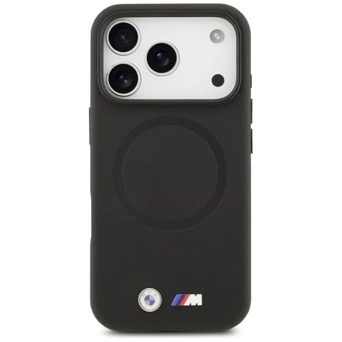 CG MOBILE حافظة هاتف CG MOBILE BMW [مرخصة رسمياً]، مصممة لجهاز iPhone 17 Pro Max | متوافقة مع Mag-Safe | مجموعة M | حافظة جلدية PU مغلفة بالكامل مع شعارات معدنية - أسود - Image 2