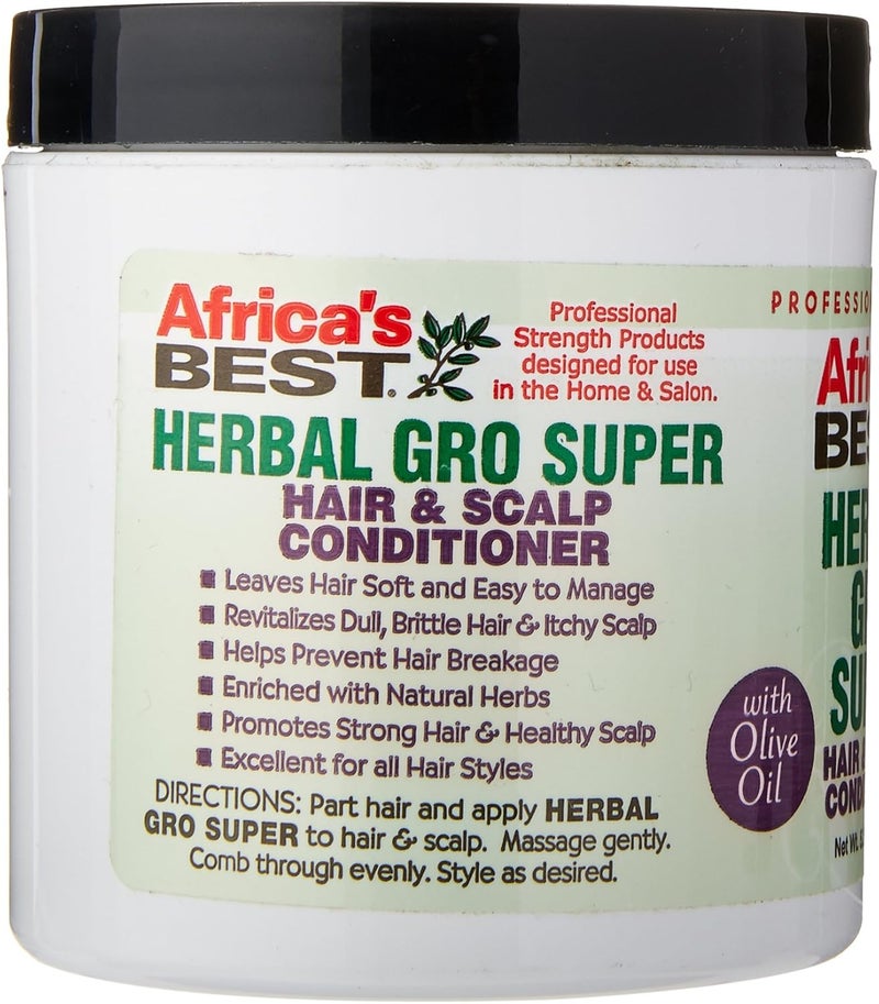 Africa's Best Herbal Gro Super Hair & Scalp Conditioner with Coconut Oil - 5.25 oz - Image 3