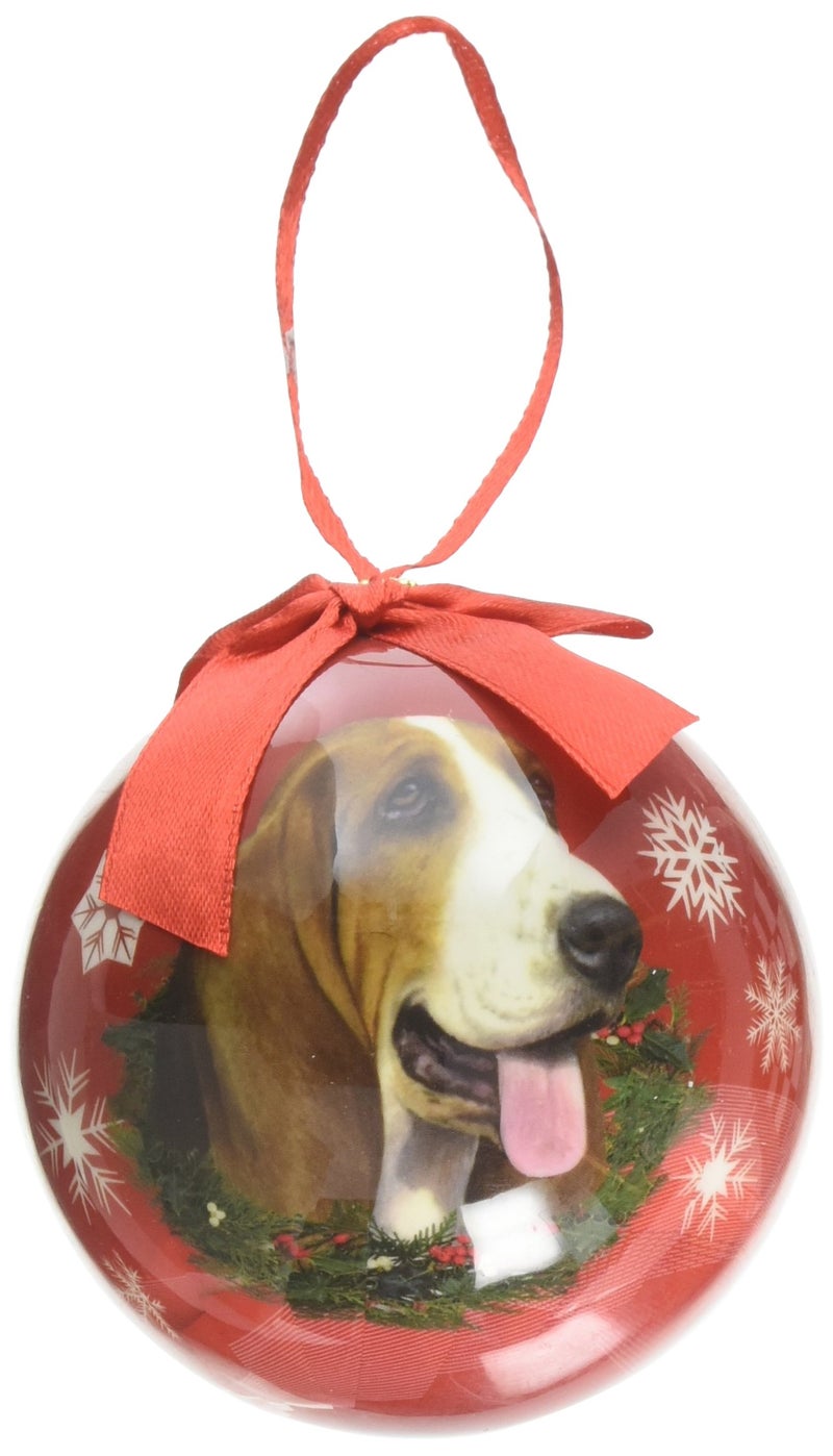 إي آند إس بتس باسيت Hound Christmas Ornament Ball Proof Ball - Image 1