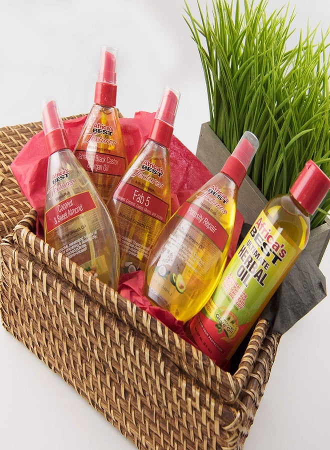 Africa's Best Textures Coconut and Sweet Almond Growth Oil, Vitamin-Rich Protective Hair Therapy, Smooths and Seals Rough Raised Cuticles, 5 Fluid Ounce - Image 4