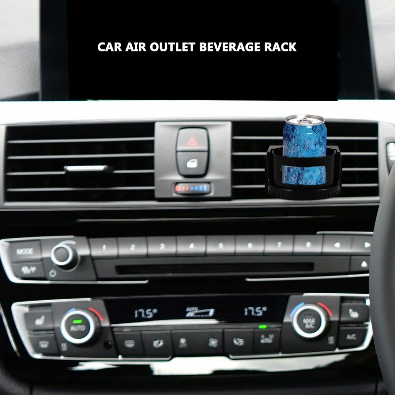 Universal Car Air Vent Cup Holder Black For Water Bottles Coffee Cups Travel - Image 5