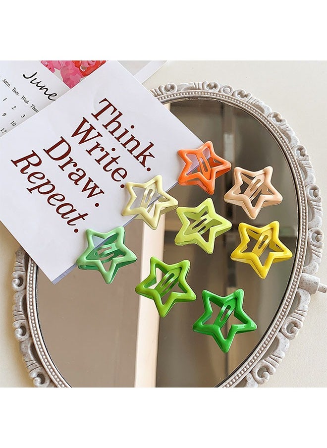 DAREU 23-Piece Star Hair Clips for Girls and Women, 1.65" Non-Slip Metal Snap Barrettes, Colorful Hair Accessories for Daily Wear and Special Occasions  - Image 2