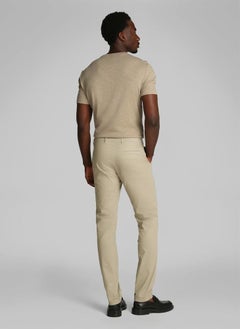 CALVIN KLEIN Slim Stretch Satin Chino Trousers  - Image 2