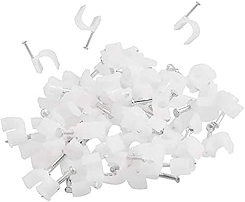 PVC White Cable Clip 8mm 25 Pcs  - Image 3