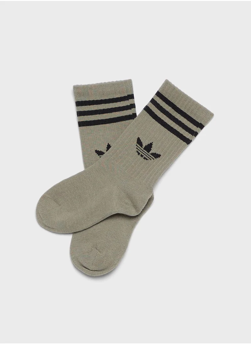 adidas Originals Kids 3 Pack Crew Socks