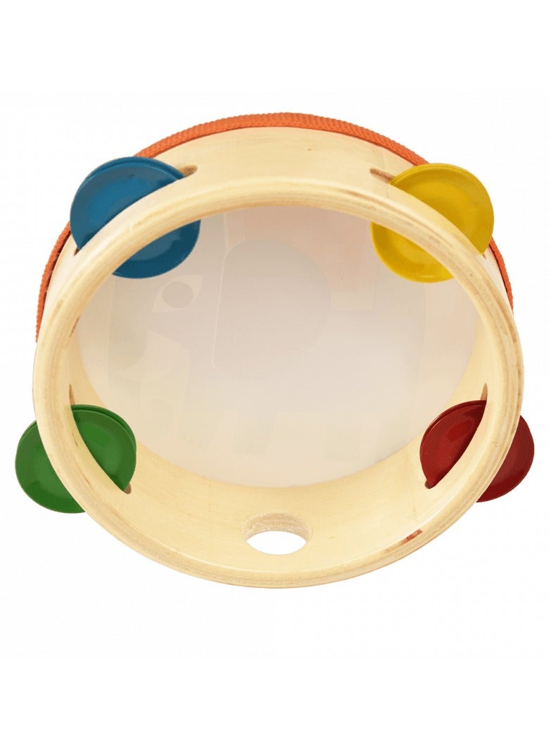 Rex London Tambourine | Wild Wonders – Colorful Animal-Themed Musical Instrument for Kids | Safe Wooden Tambourine with Metal Jingles | Fun Rhythm Toy for Toddlers & Preschoolers - Image 1