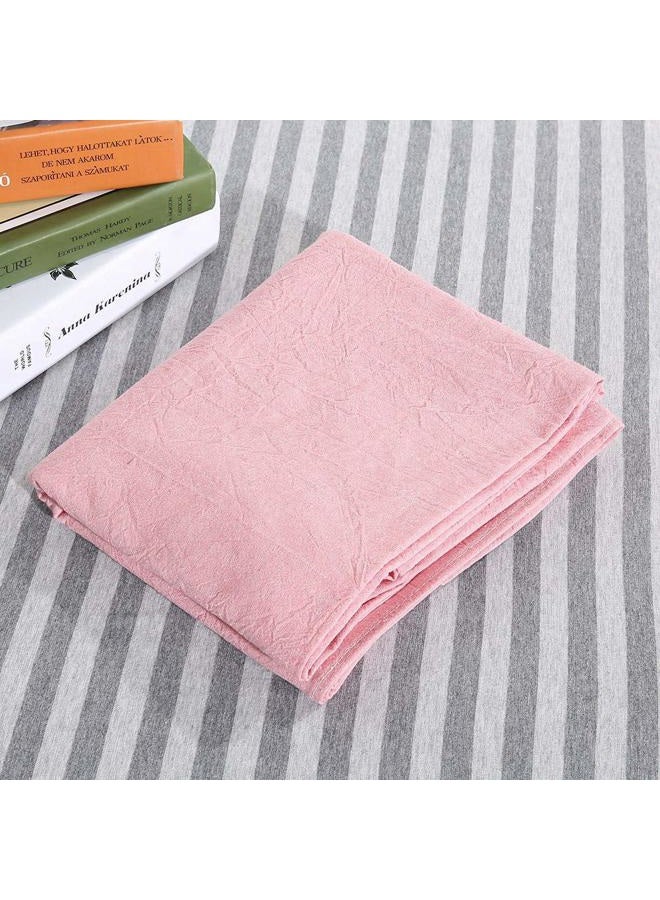 Semme Beauty Massage Bed Sheets, Salon Massage SPA Couch Soft Cotton Bed Cover Protector with Face Breath Hole (Pink) - Image 5