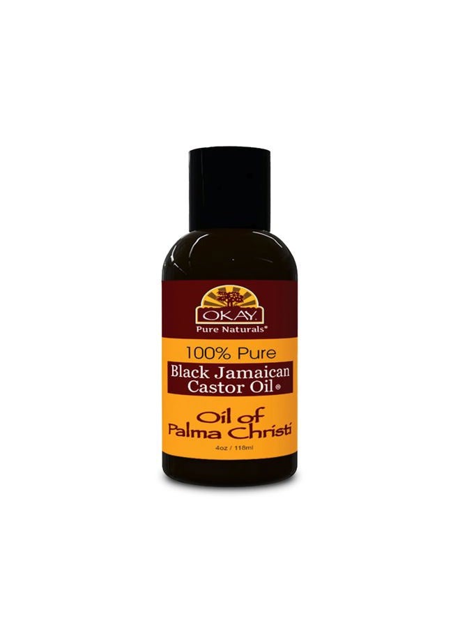 OKAY Pure Naturals Black Jamaican Castor Oil - Castor Oil for Hair Growth, Moisture for Skin, Face, Scalp, Eyelashes, Eyebrows, Hair Oil for Men & Women - 4 Oz  - Image 1